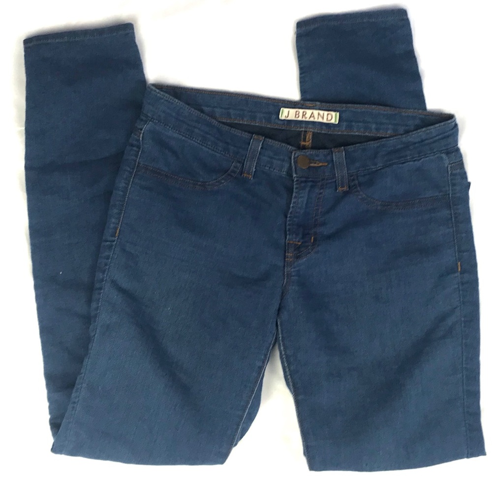 J BRAND ELECTRIC soft blue skinny leg denim jeans